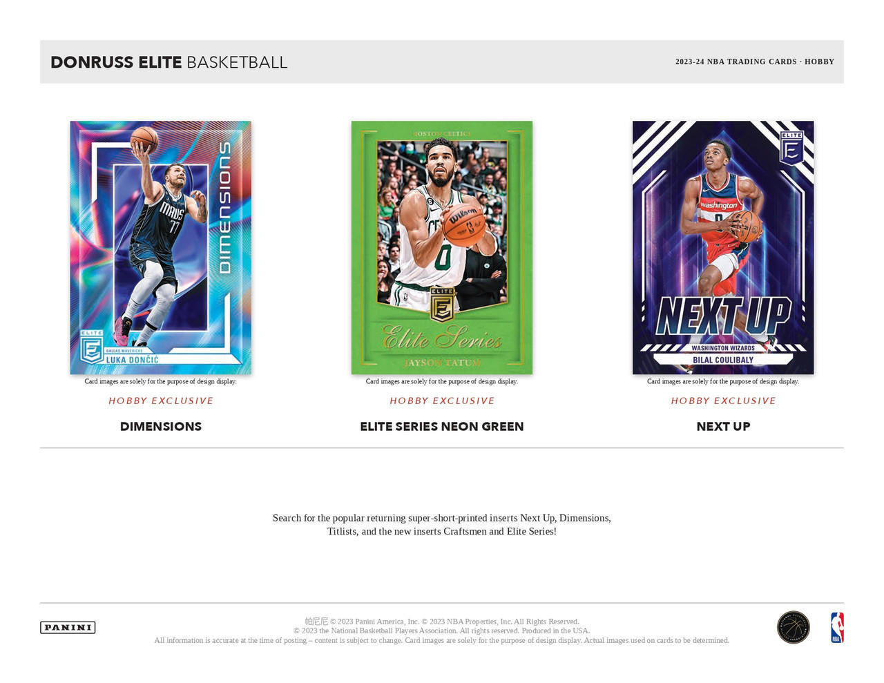 2023/24 Panini Donruss Elite Basketball Hobby Box