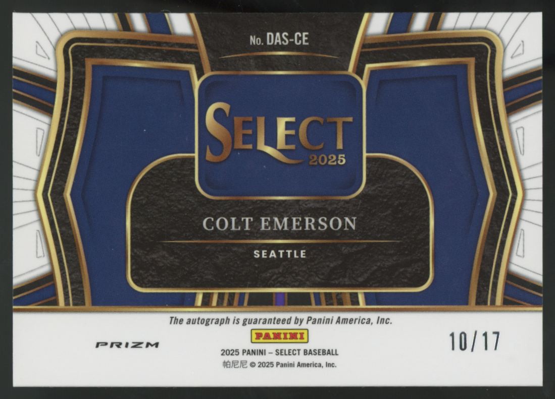 2025 Select Colt Emerson Diamond Action Mojo Prizm Auto /17 #DAS-CE