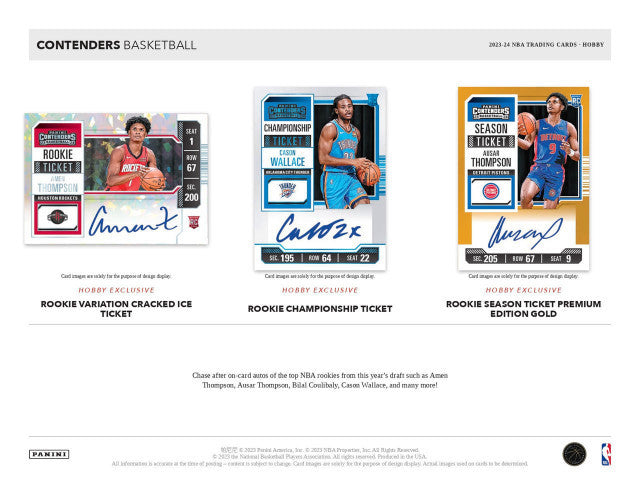 2023/24 Panini Contenders Basketball Hobby Case (12)