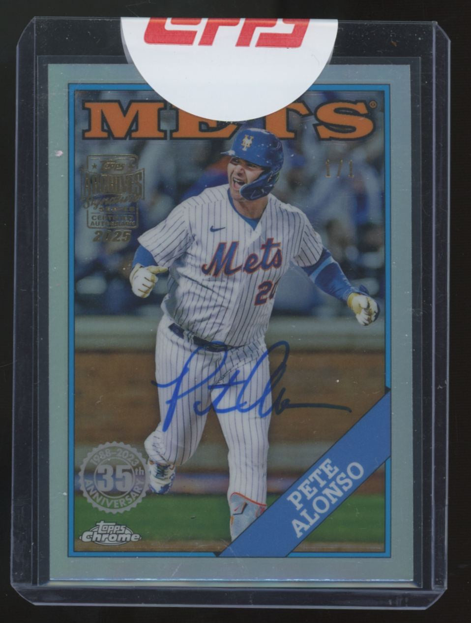 2025 Topps Archive Signature Series Pete Alonso Auto 1/1 #88BC-6