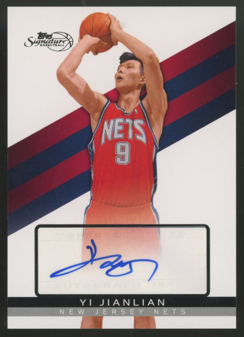 2008-09 Topps Signatures Yi Jianlian Auto /6225 #TSA-YJ
