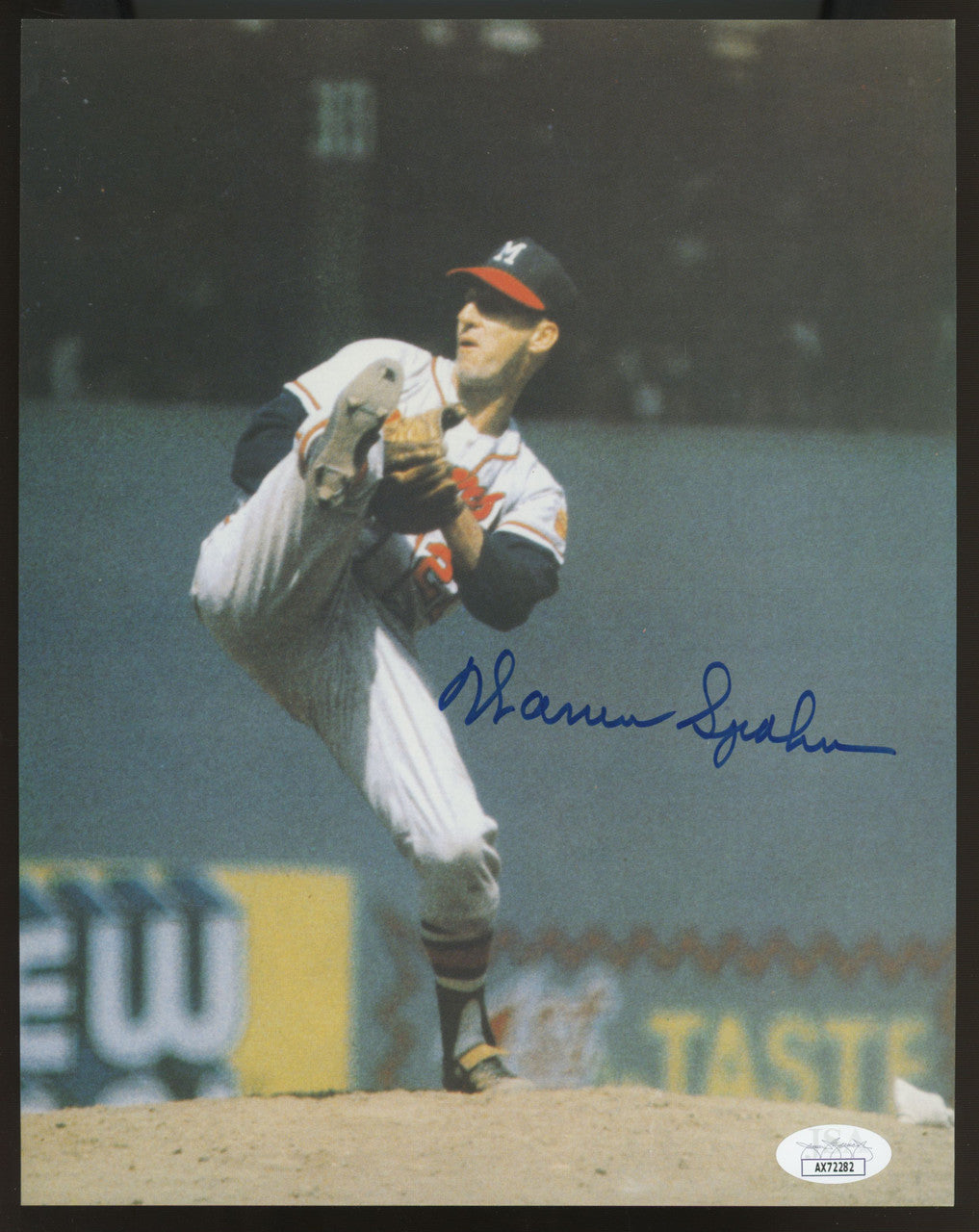 Warren Spahn Signed Autographed 8x10 Photo JSA *282
