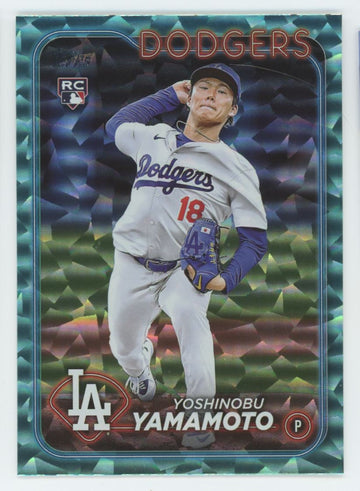 2024 Topps Series Two Yoshinobu Yamamoto RC Aqua Foil /399 #553