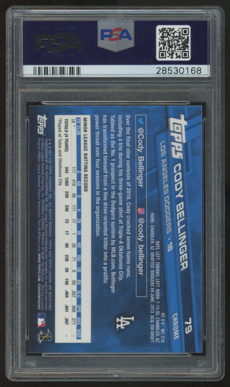 2017 Topps Chrome Cody Bellinger RC #79 PSA 9