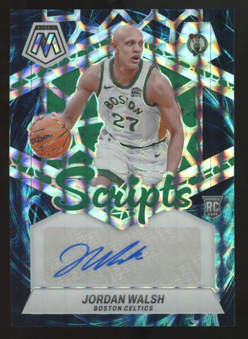 2023-24 Mosaic Jordan Walsh RC Scripts Auto Genesis Prizm SSP #RS-WLS