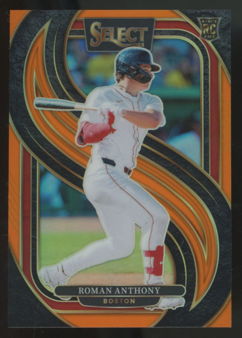 2025 Panini Select Roman Anthony RC Premier Level Orange Prizm /49 #192