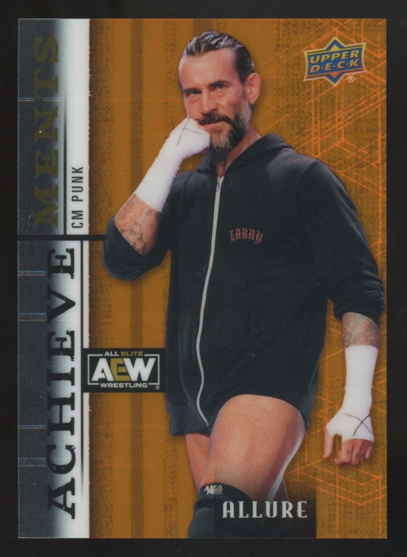 2022 Upper Deck AEW Allure CM Punk Orange Achievements /15 #A-13