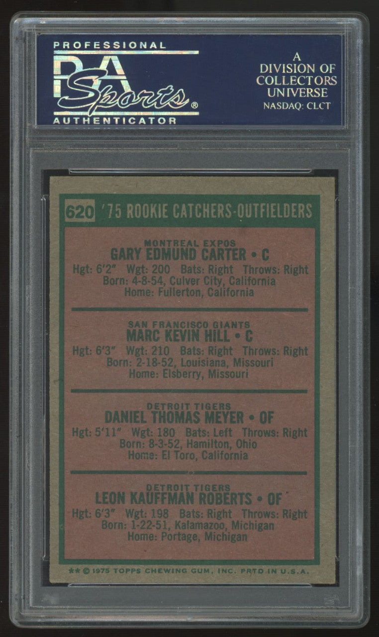 1975 Topps Carter/Hill/Meyer/Roberts RC Rookie Catchers #620 PSA 5