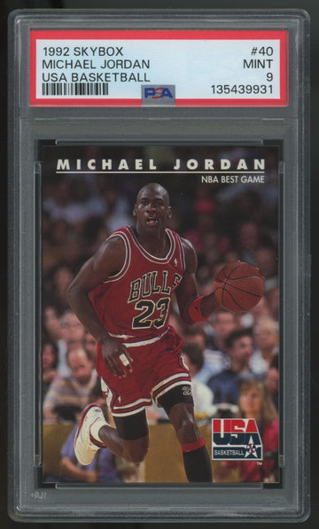 1992-93 Skybox Michael Jordan USA Basketball #40 PSA 9