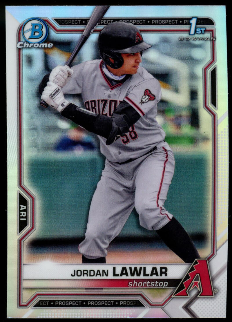 2021 Bowman Chrome Draft Jordan Lawlar 1st Bowman Refractor #BDC-194