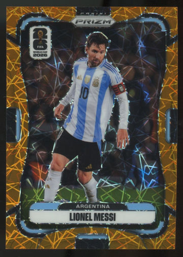 2026 Panini Prizm FIFA World Cup Lionel Messi Orange Laser /260 #10