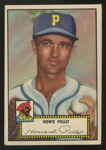 1952 Topps Howie Pollet Black Back #63 VG/EX