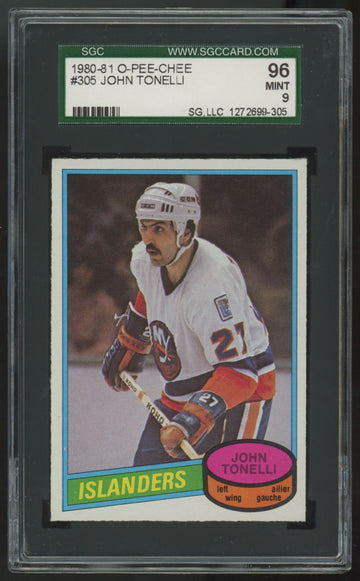 1980-81 O-Pee-Chee John Tonelli #305 SGC 9