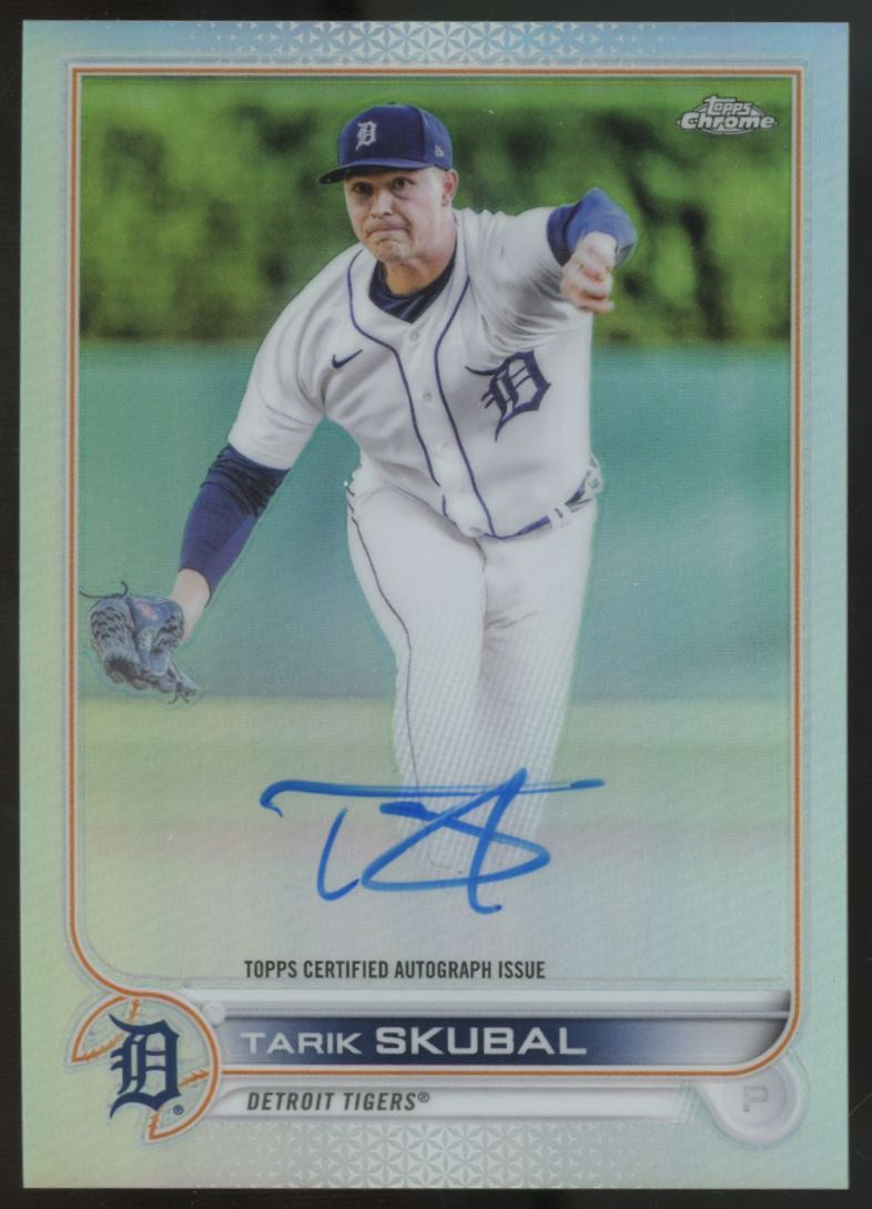 2022 Topps Chrome Tarik Skubal Veteran Refractor Auto /499 #CVA-TS