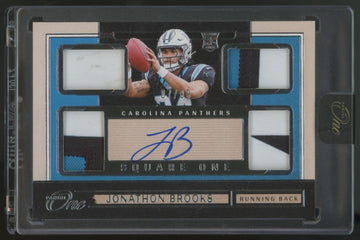 2024 Panini One Jonathan Brooks RC Square One Quad Patch Auto RPA /99 #71