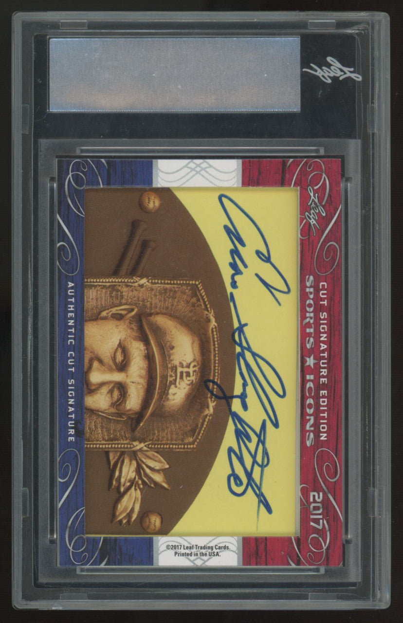 2017 Leaf Sports Icons Carlton/Slaughter Hall Of Famers Dual Cut Signature /5