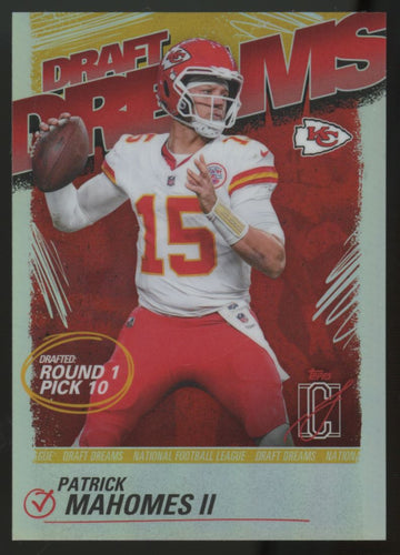 2025 Topps Signature Class Patrick Mahomes II Draft Dreams SSP #DD-14