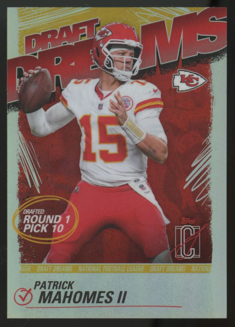2025 Topps Signature Class Patrick Mahomes II Draft Dreams SSP #DD-14