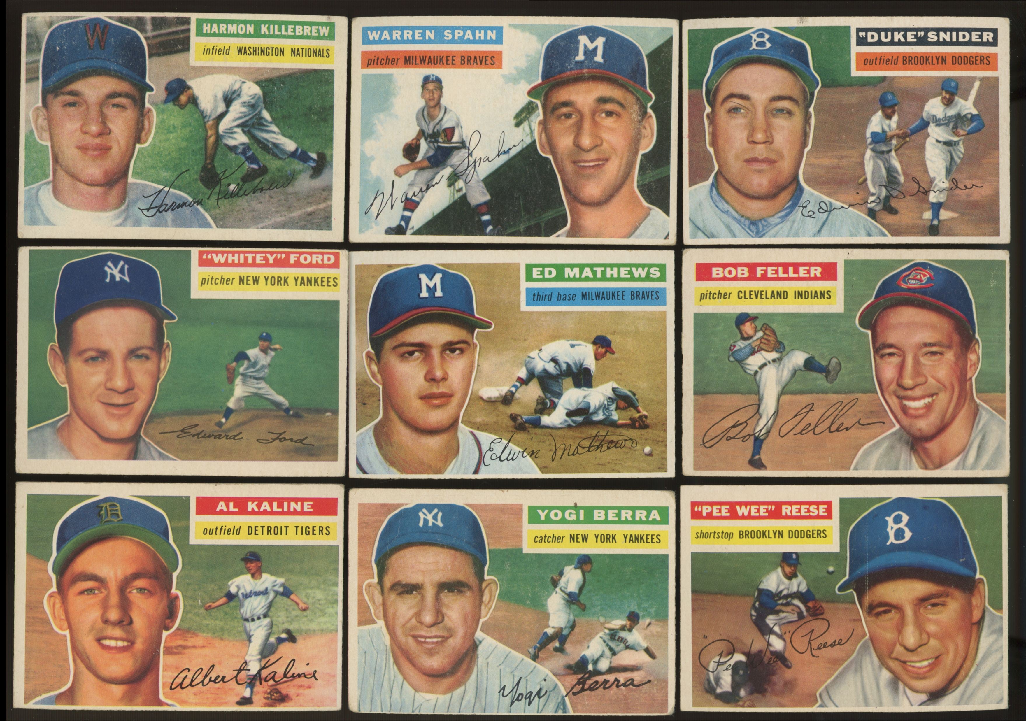1956 Topps Baseball Complete Set (340) VG-EX