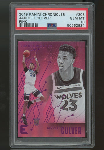 2019/20 Chronicles Essentials Jarrett Culver RC Pink #208 PSA 10