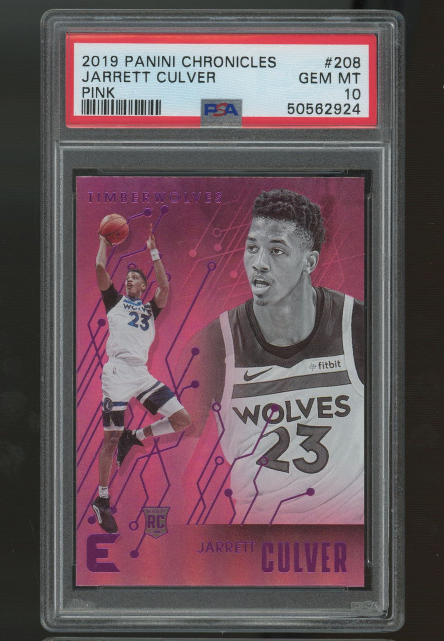 2019/20 Chronicles Essentials Jarrett Culver RC Pink #208 PSA 10
