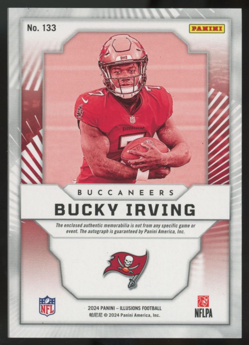 2024 Panini Illusions Bucky Irving RC First Impressions Patch Auto RPA /199 #133
