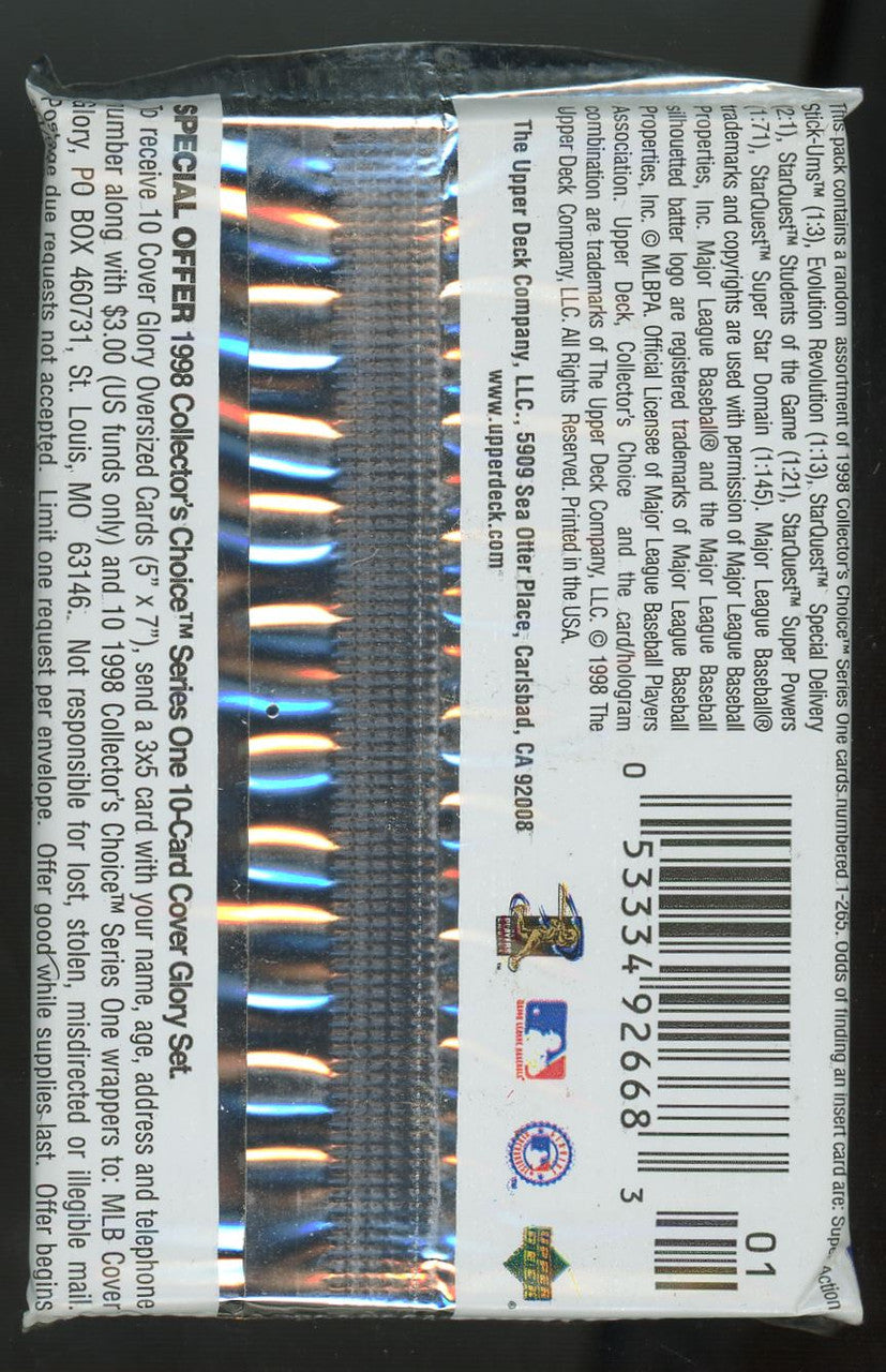 1998 Collector's Choice Series 1 Baseball Lot of 19 Sealed Packs