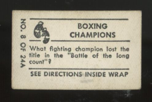 1948 Topps Magic Jack Dempsey Boxing Champions #8 VG/EX