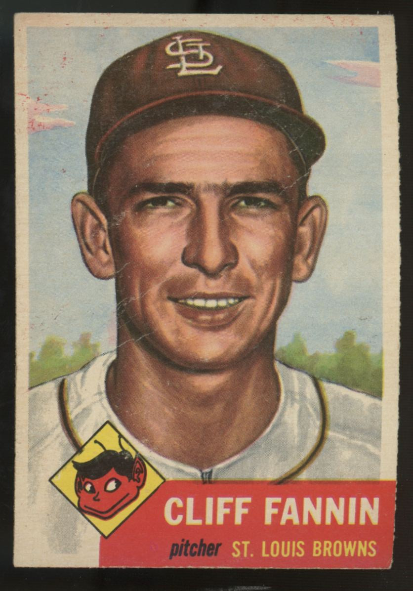 1953 Topps Cliff Fannin #203 Fair
