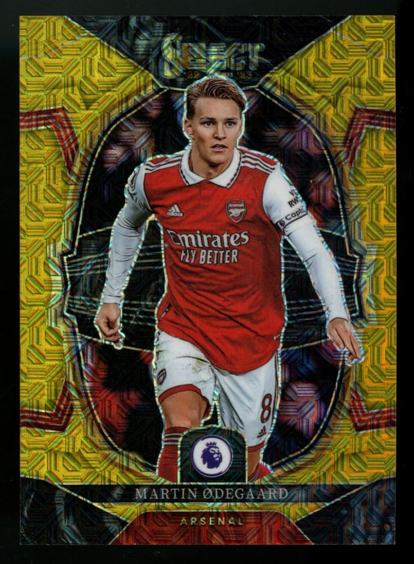 2022-23 Panini Select Premier League Martin Odegaard Terrace Gold Mojo /10 #6