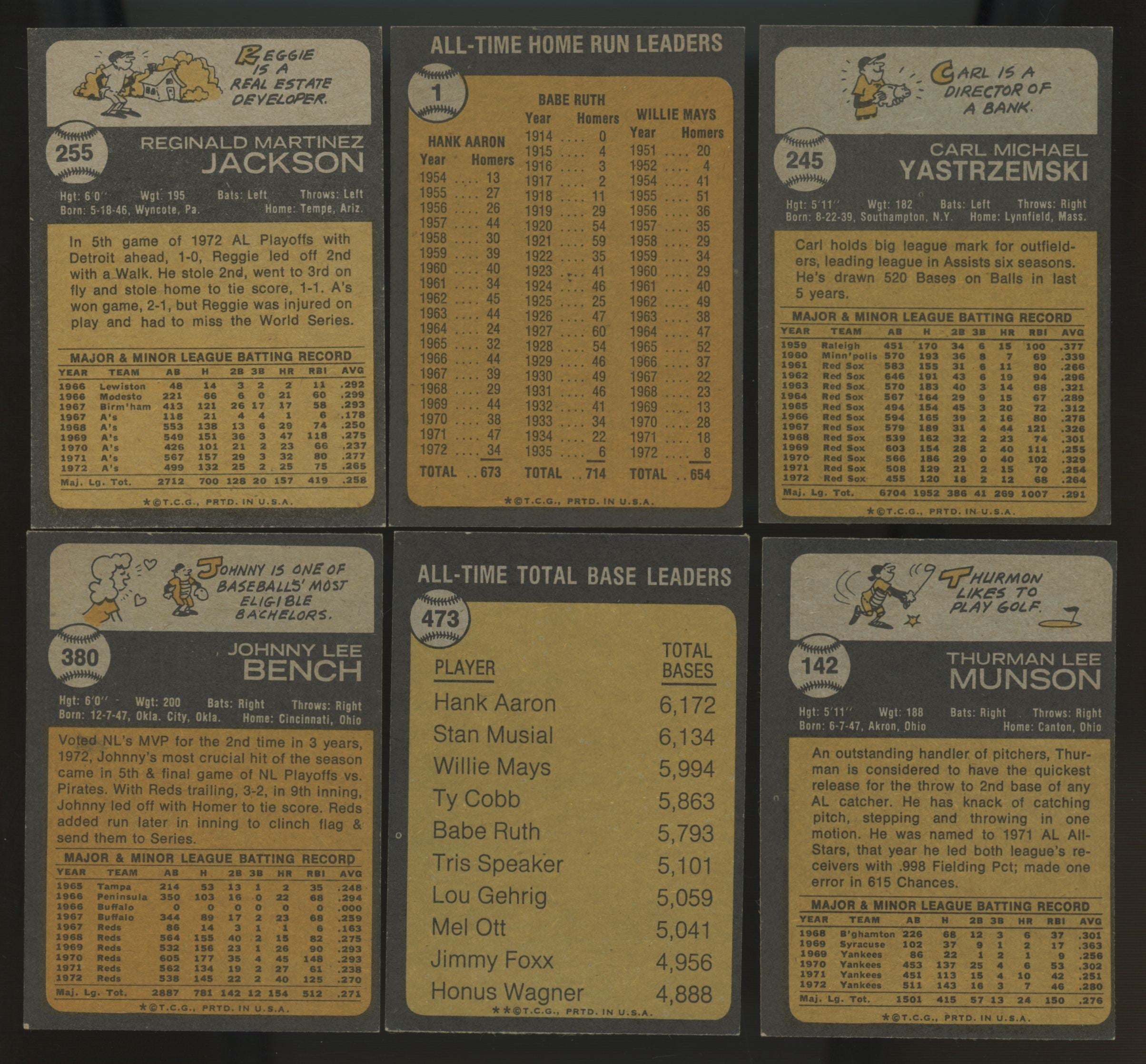 1973 Topps Baseball Complete Set (660) EX/MT-NM/MT incl. Variations + Wrappers
