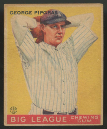 1933 Goudey George Pipgras #12 VG