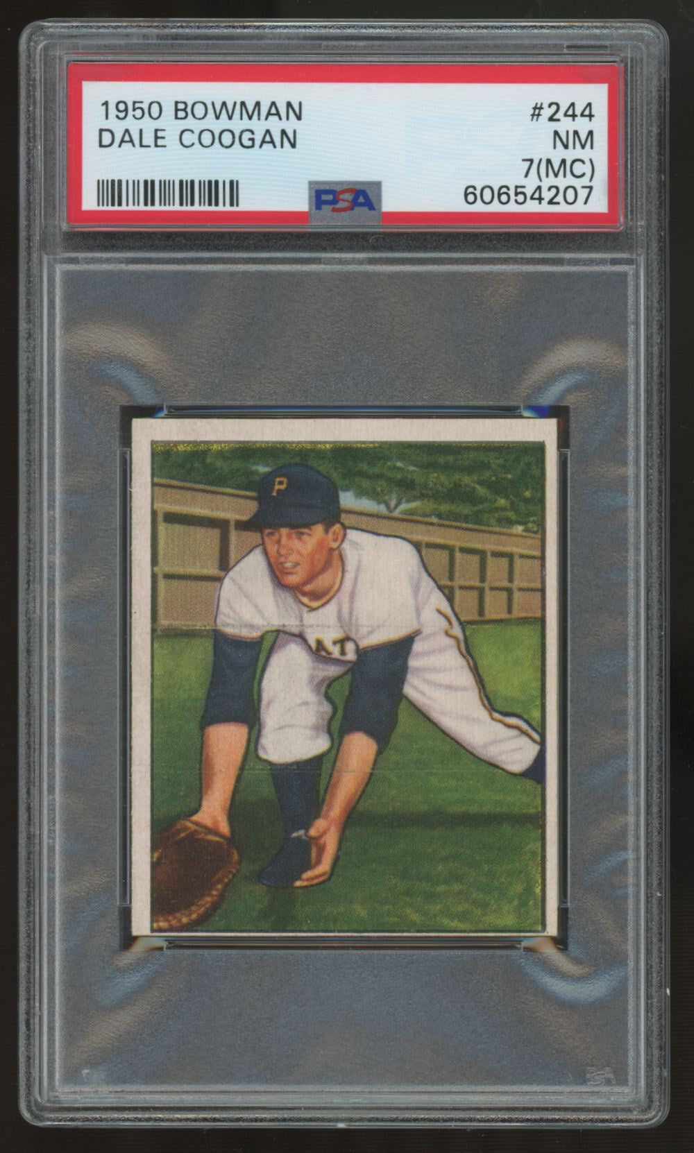 1950 Bowman Dale Coogan #244 PSA 7 (MC)