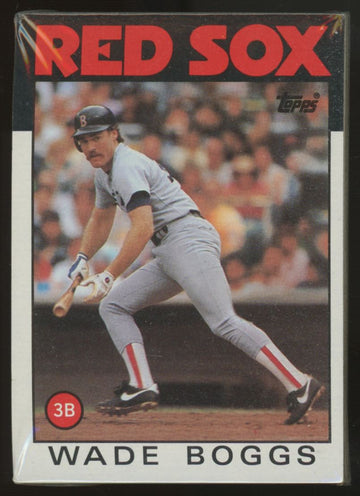 1986 Topps Grocery Cello Pack Sealed Wade Boggs On Front