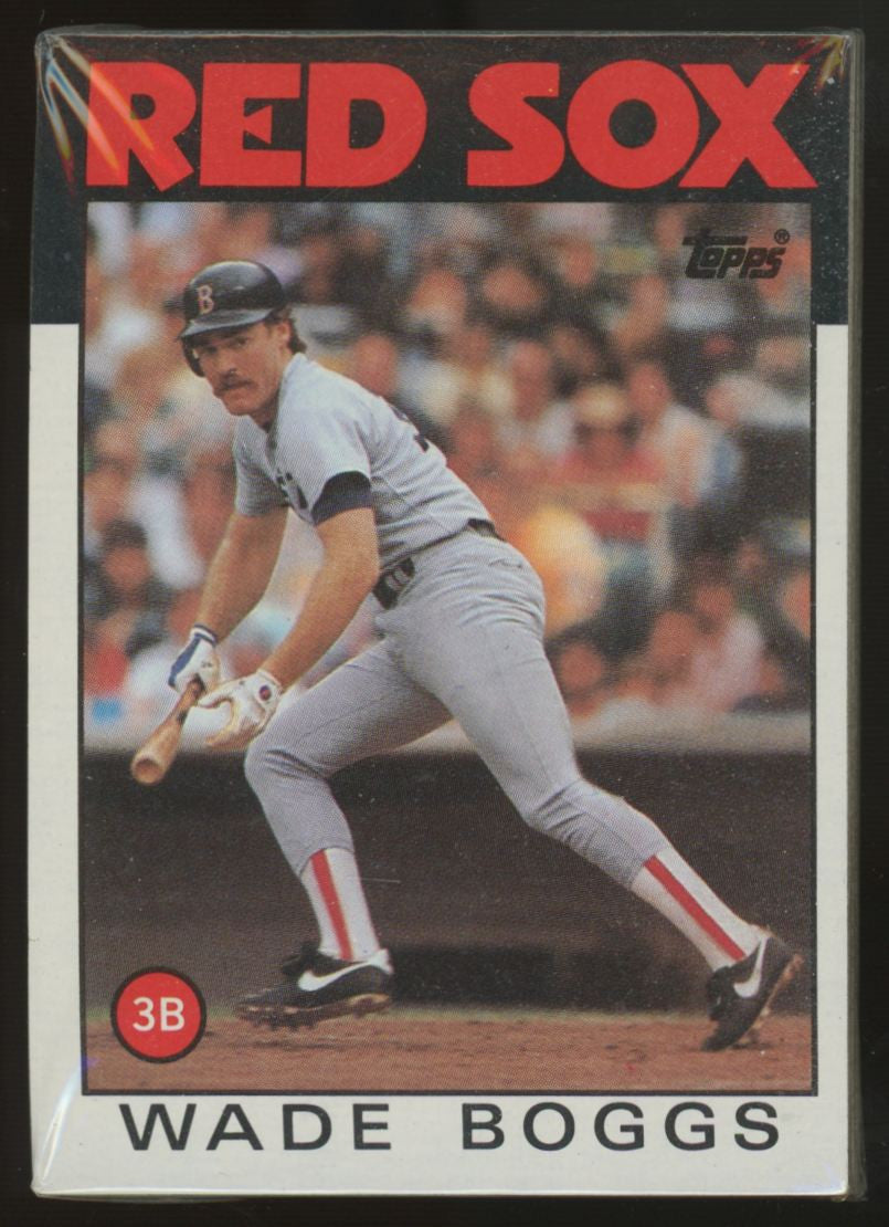 1986 Topps Grocery Cello Pack Sealed Wade Boggs On Front