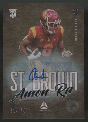 2021 Panini Luminance Amon-Ra St. Brown RC Auto /349 #187
