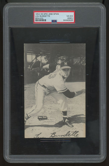 1954-56 Spic And Span Lou Burdette PSA 4 (MC)