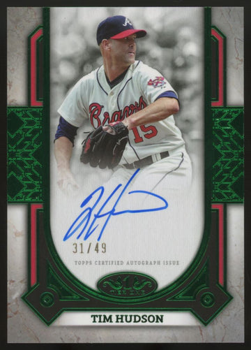 2024 Tier One Tim Hudson Prime Performers Auto Green /49 #PPA-THU