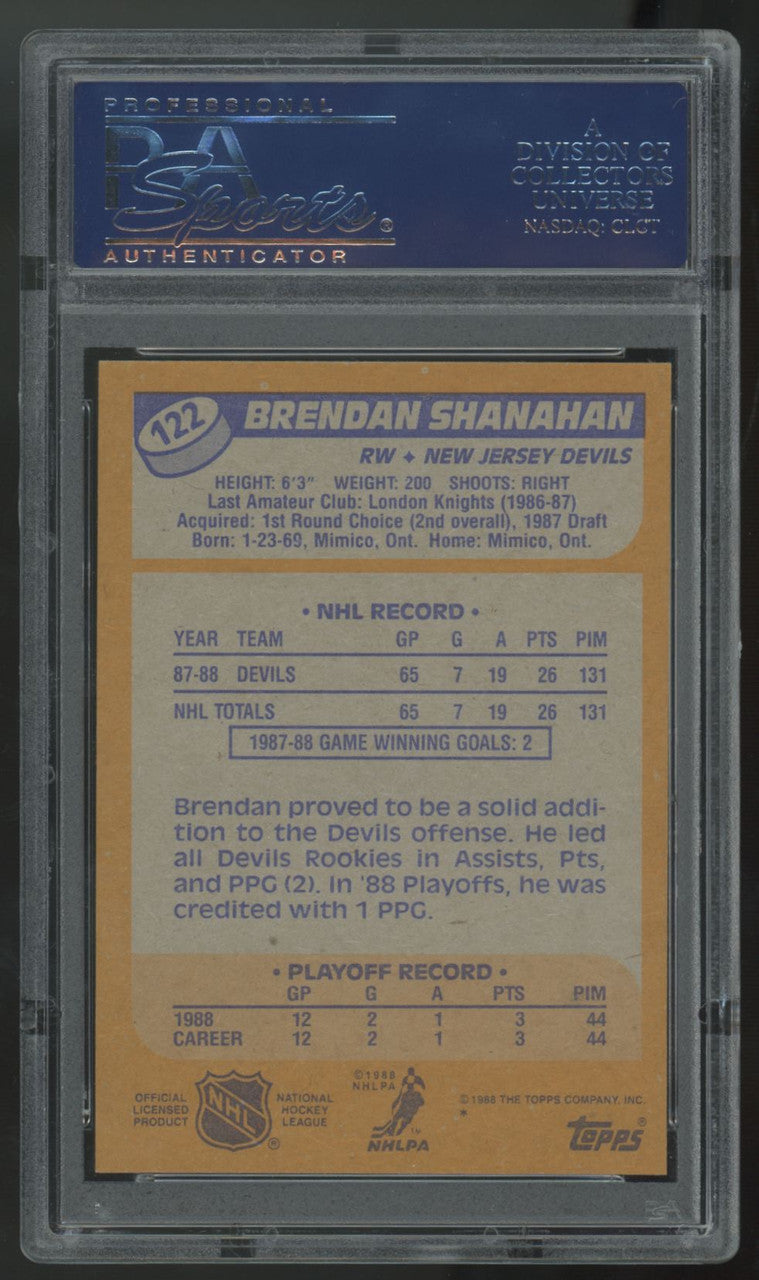 1988-89 Topps Brendan Shanahan RC #122 PSA 9