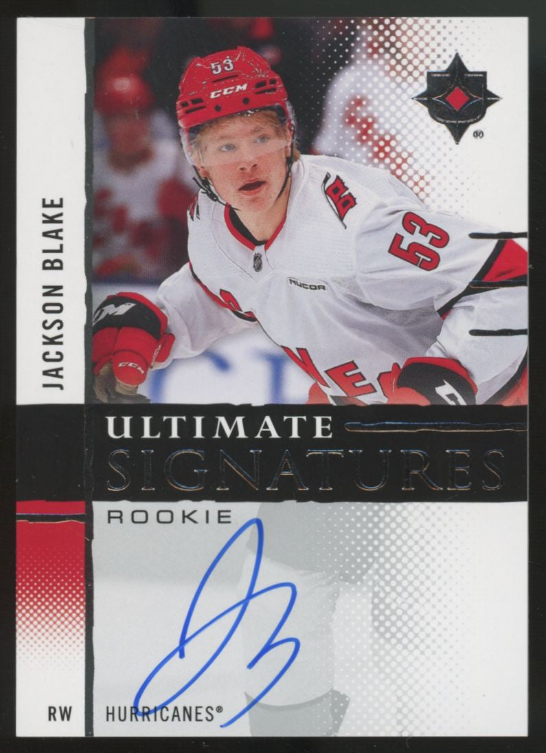 2024/25 UD Ultimate Collection Jackson Blake RC Auto Ultimate Signatures #URS-JB