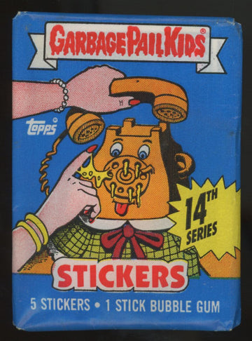 1988 Topps Garbage Pail Kids 14th Series Sticker Pack Factory Sealed