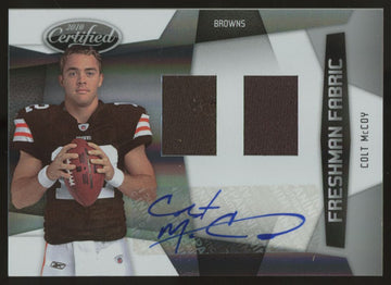 2010 Certified Colt McCoy RC Freshman Fabric Patch Auto RPA /349 #277