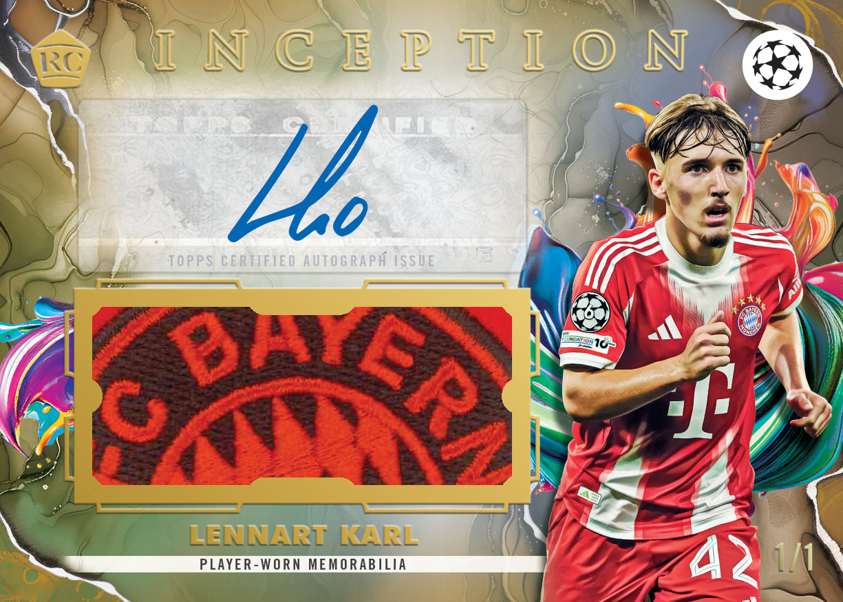 2025-26 Topps Inception UEFA Club Competitions Soccer Hobby Box