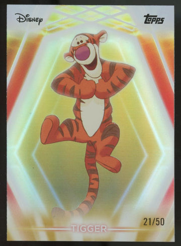 2026 Topps Disney Neon Tigger Gold /50 #7
