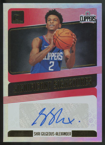 2018-19 Donruss Shai Gilgeous-Alexander RC Significant Auto #SS-SGA *READ*