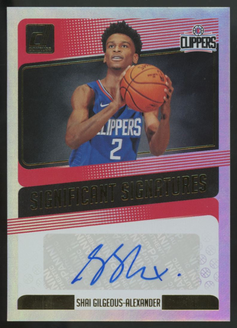 2018-19 Donruss Shai Gilgeous-Alexander RC Significant Auto #SS-SGA *READ*