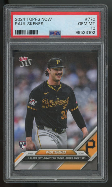 2024 Topps Now Paul Skenes RC #770 PSA 10