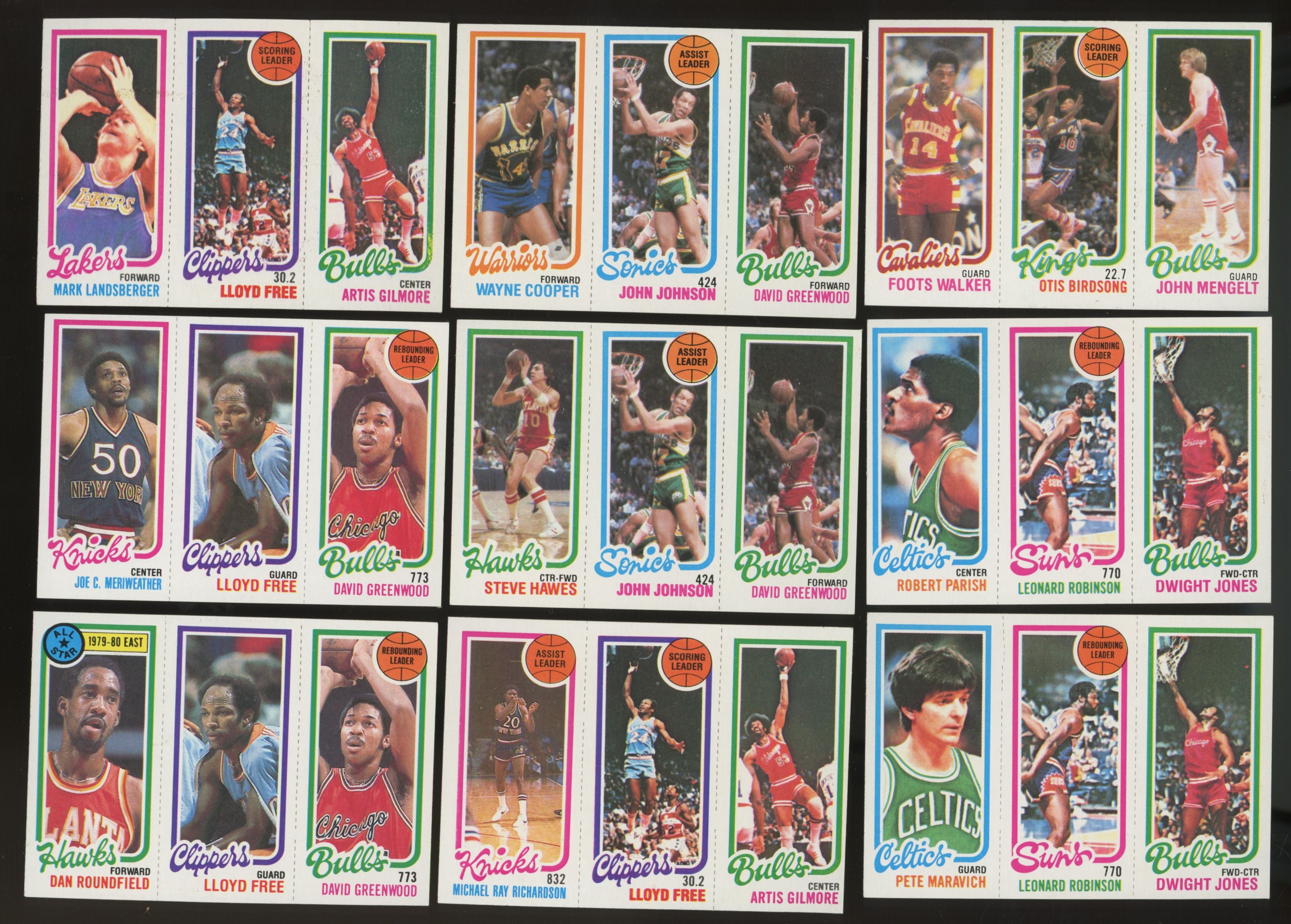 1980/81 Topps Basketball Complete Set (176) w/ PSA 7 Bird, Magic, Erving
