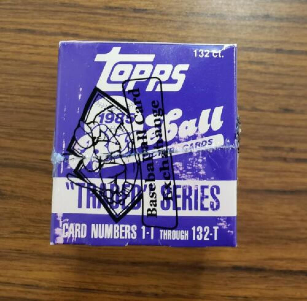 1985 Topps Baseball Traded Series Set BBCE Wrapped Sealed Box FASC