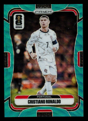 2026 Panini Prizm FIFA World Cup Cristiano Ronaldo Teal Wave /99 #367